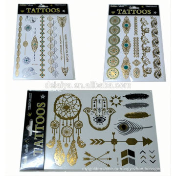 номера-токсичных татуировки наклейки,горячая металлический водонепроницаемый временные татуировки наклейки,золотой временные татуировки